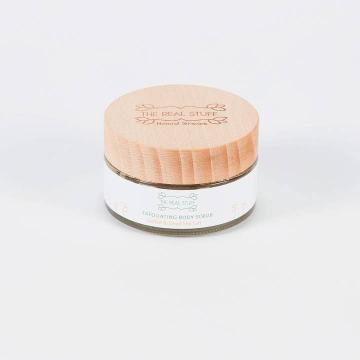Exfoliating Body Scrub Coffee & Dead Sea Salt - 5 Units for wholesale by The Real Stuff Organic Skincare