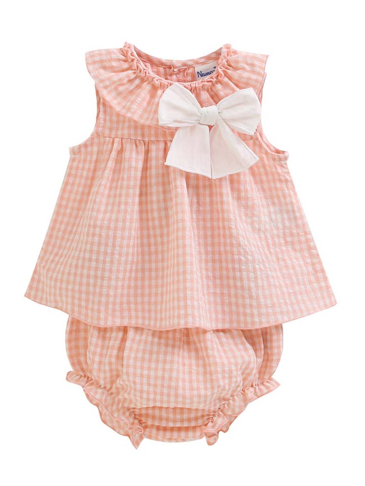 Bebisset 6-24m rosa plumeti + byxa BGV96514 för wholesale av Newness Kids