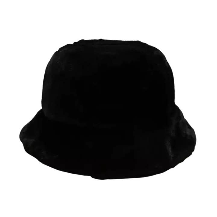 Faux lamm ull hink hatt i svart för wholesale av Jak & Fox