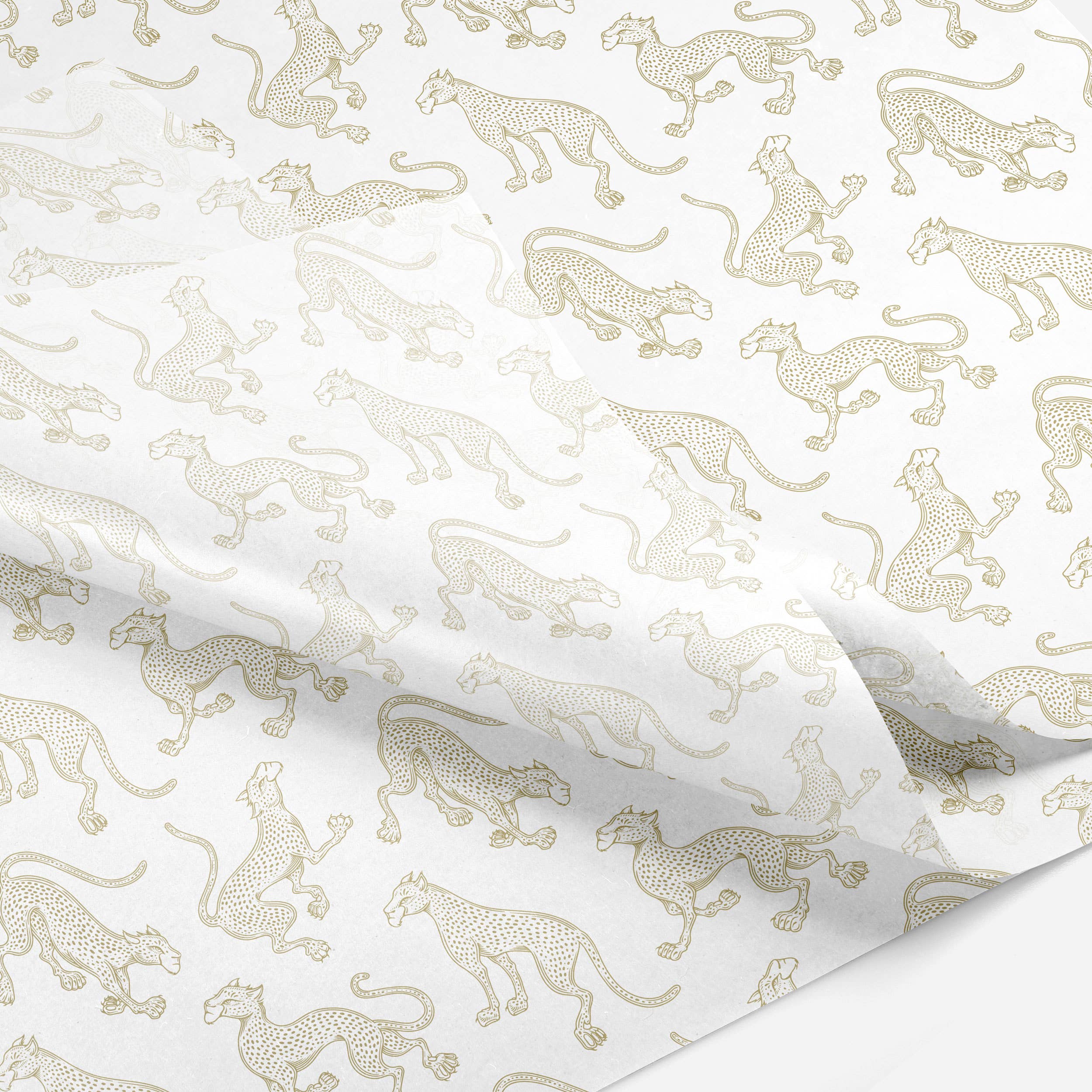 Papergem - Wholesale Tissue Paper - "Golden Cheetahs" Tissue Paper6