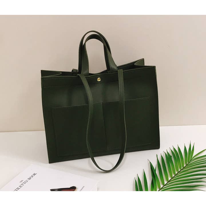 Comfortarians - Wholesale Tote Bag - Women's - Large Leather Tote Bag, Soft Leather Campus Bag