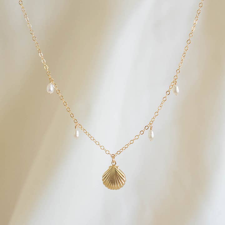 To The Sea Pearl Necklace for wholesale by Aja Jewelry