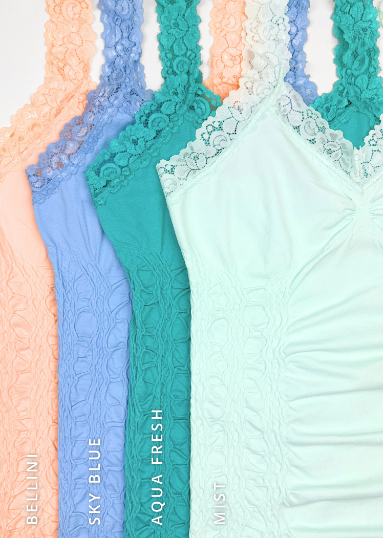 ELIETIAN - Wholesale Camisole - Women's - Lace Corset Cami - CURATED PACKS 16/PK6