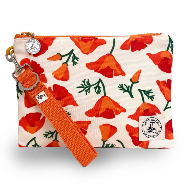 Miss Zip Wristlet: Vallmokräm för wholesale av Lady Alamo