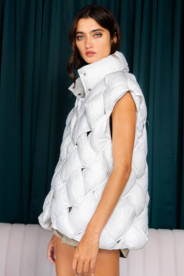 BUCKETLIST INC - Vente Veste sans manches – femme - Veste doudoune boutonnée IT204018