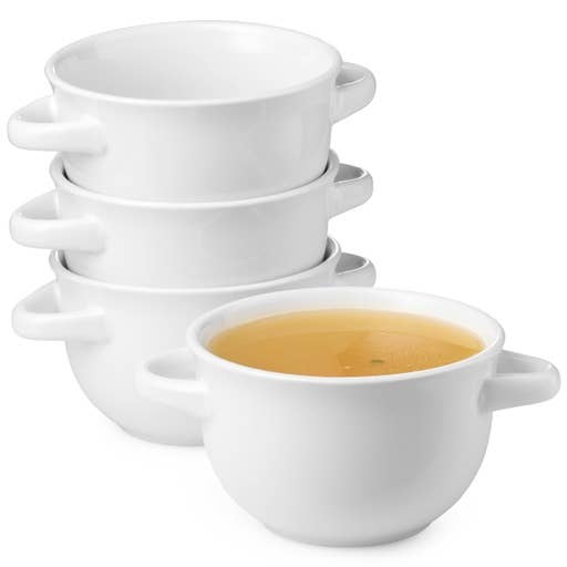 Kook - Wholesale Serve Bowl - Kook Ceramic Soup Crocks, 18 oz, Set of 43