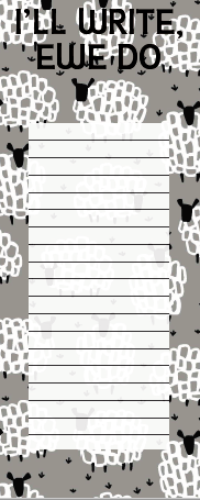 Allgifts Australia - Vendita all'ingrosso Bloc notes - Jotter - Scriverò, Ewe Do (Pecora grigia)2