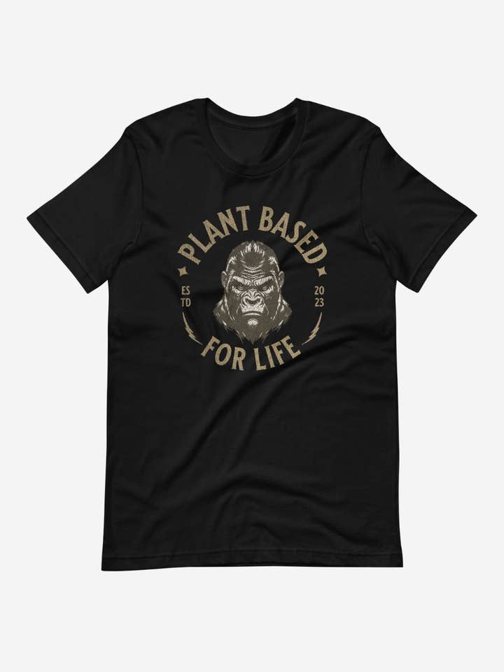 Plant Based For Life Unisex t-shirt for wholesale by Plant Babes