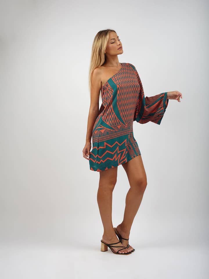 Bijondo - Wholesale Dress - Women's - Short rayon dress Charlize15