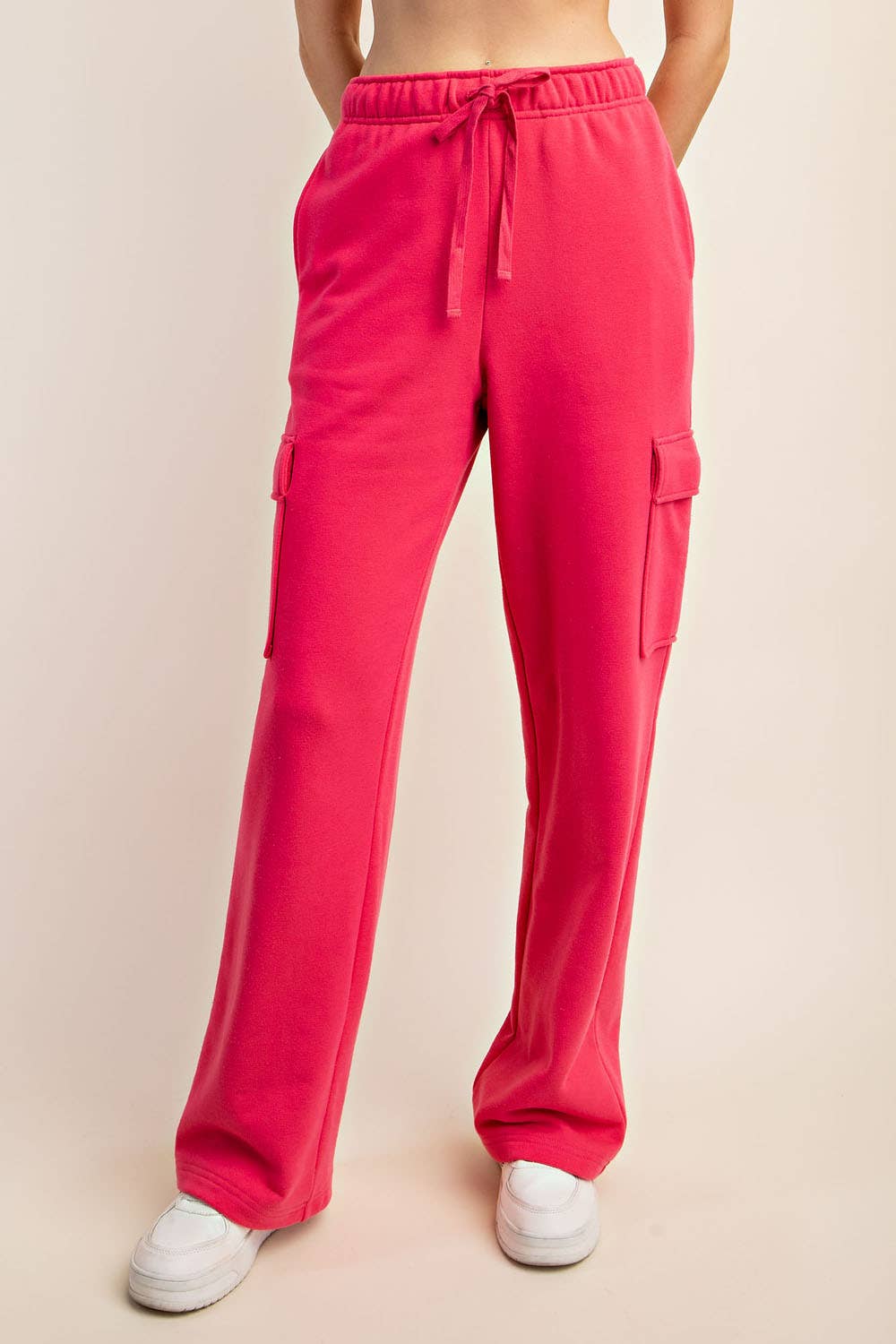 Rae Mode - Wholesale Pants - Women's - FRENCH TERRY STRAIGHT CARGO SWEATPANT52