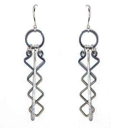 Jody Coyote - Wholesale Dangle Earrings - Blue To Green Earring