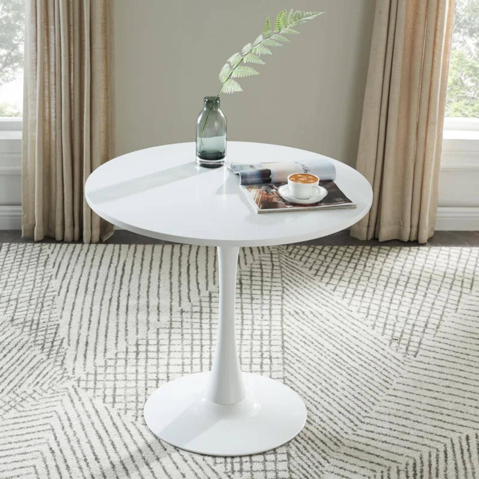 HOMYCASA DESIGN INC - Wholesale Side Table - Modern Round White Dining Table0