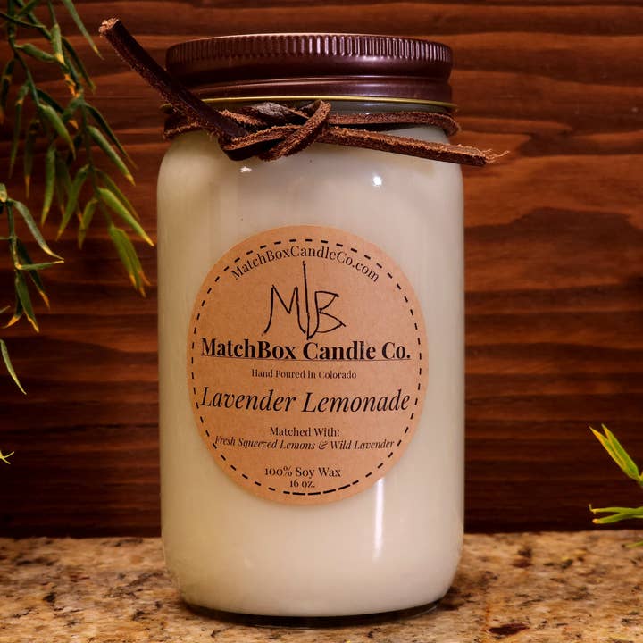 Lavender Lemonade for wholesale by MatchBox Candle Co.