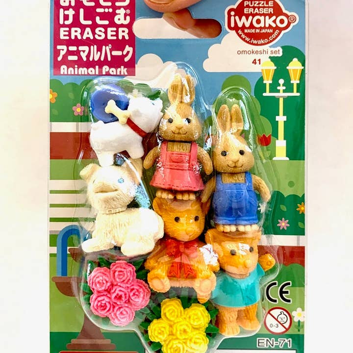 BCmini - Wholesale Eraser - 382911 Iwako Animal Park Eraser Card3