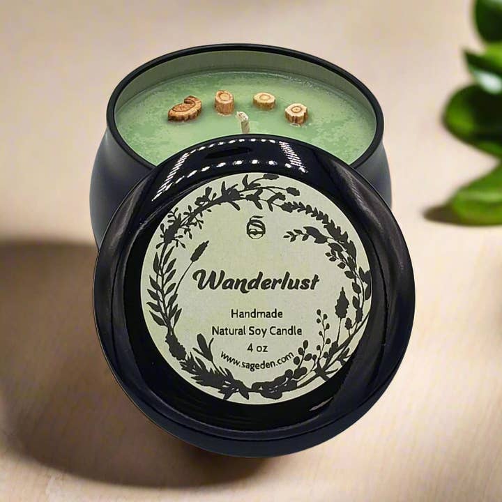 Wanderlust Candle for wholesale by Sage Den