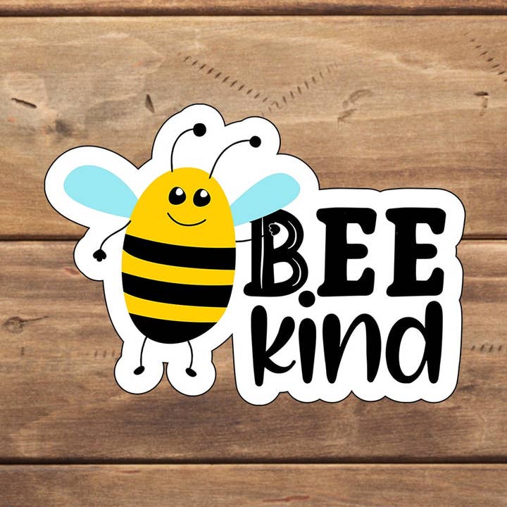 Bee klistermærke PNG 5 klistermærke for engroshandel hos C3DAR Design