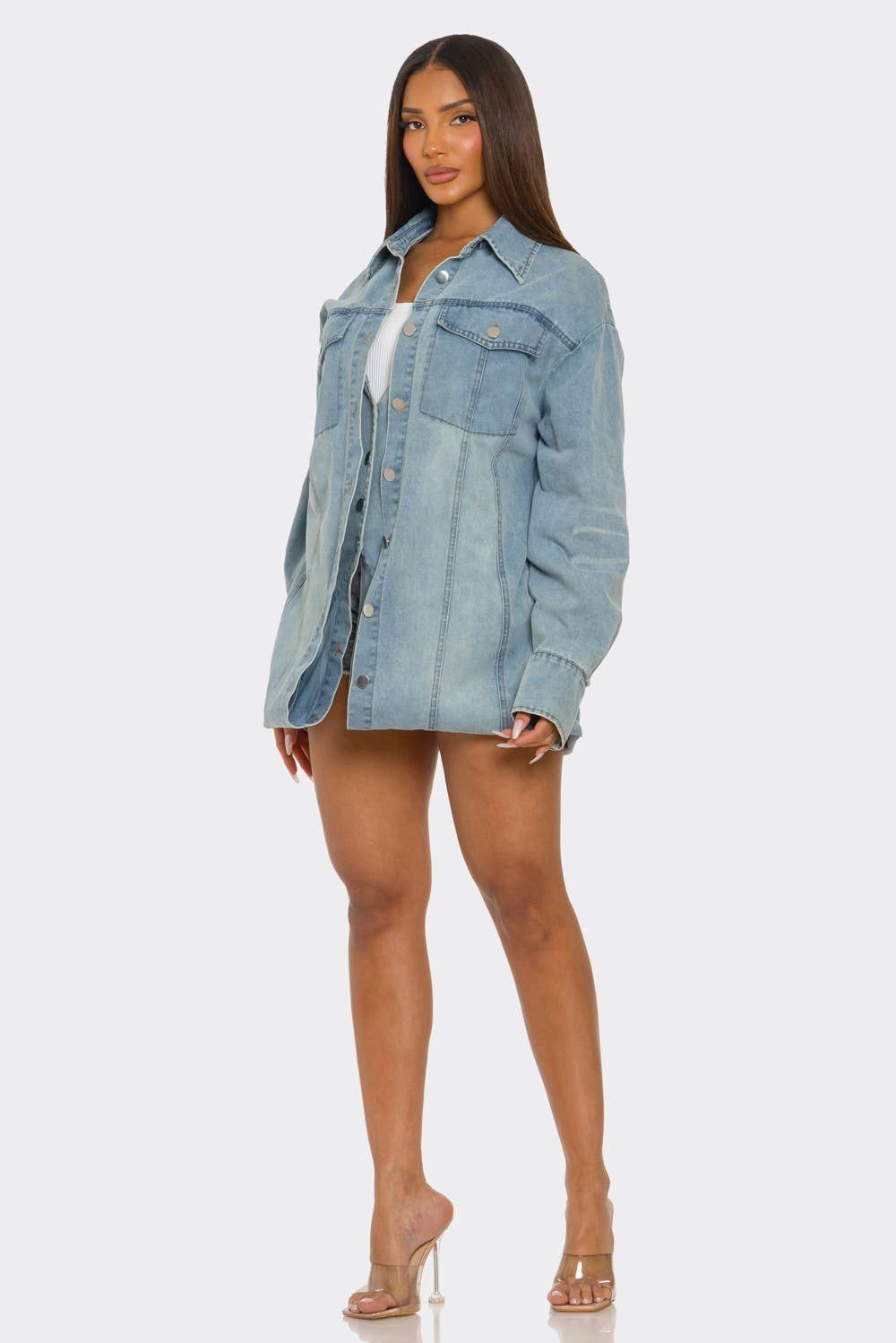 Athina Collection – wholesale Denim jacket – Women's – The Trinity Denim Transformer2