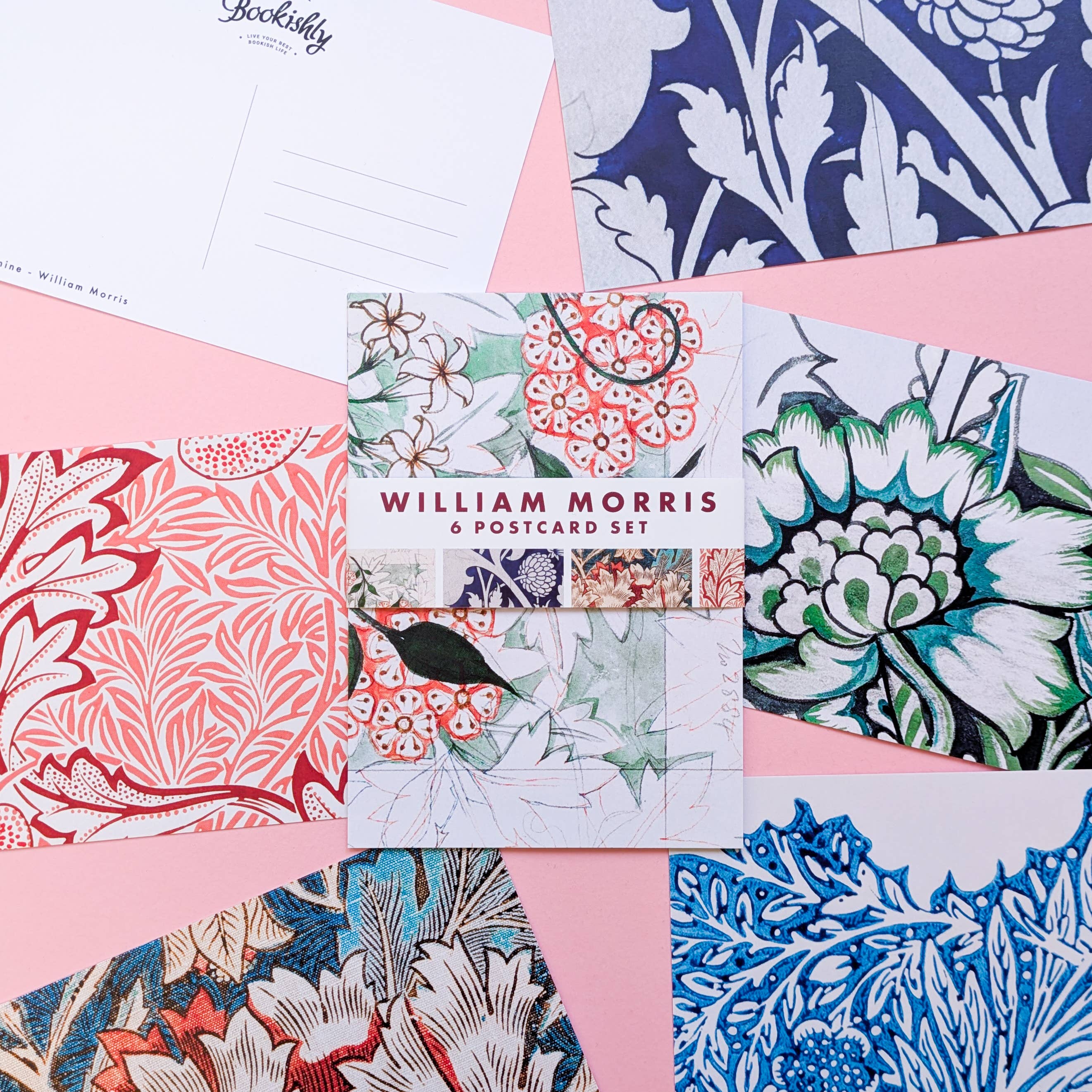 Bookishly (No US Import Fees) - Wholesale Postcard Set - William Morris Postcard Set of 6 | Art Gallery Gift1