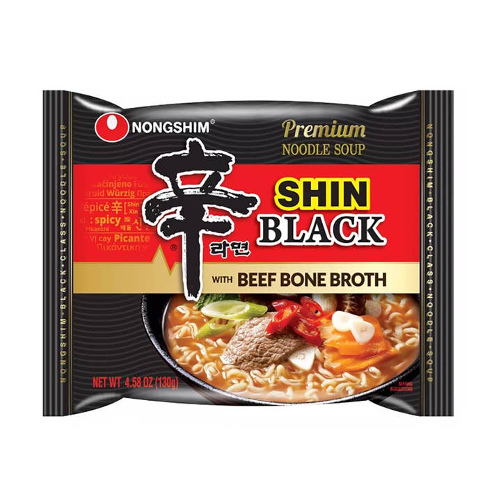 K Moitves - Wholesale Ramen - Nongshim Shin Noodle Black–130g (4x4, 16 Packs)