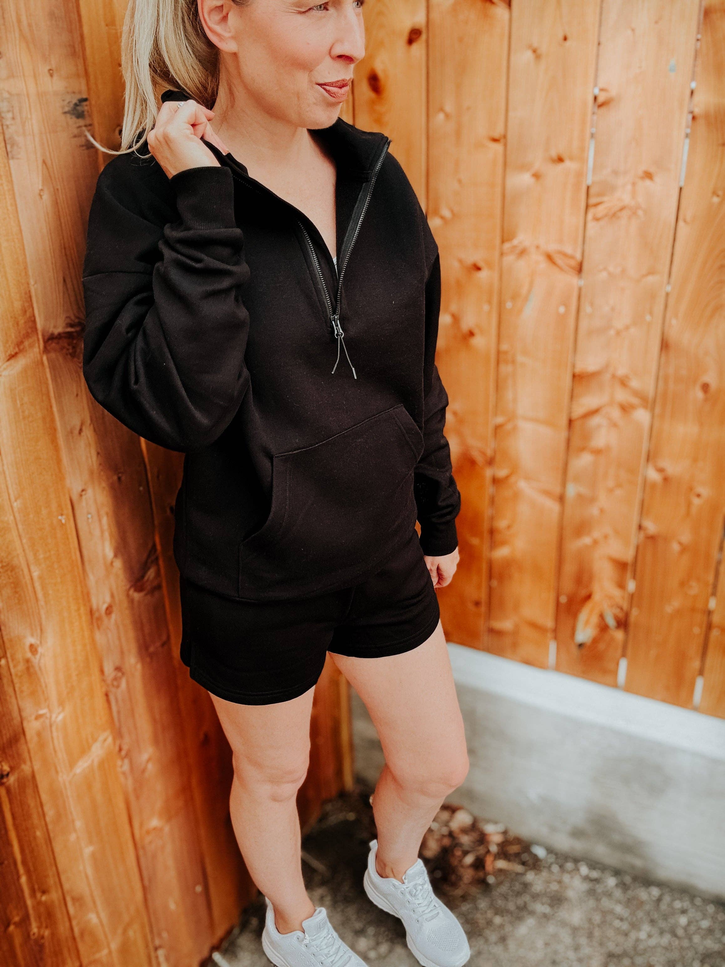 Blonde Ambition | Jewelry | Valentines Gift & Sweaters - Wholesale Hoodie - Women's - This Too Shall Pass Embroidered Ultimate 1/2 Zip Hoodie5