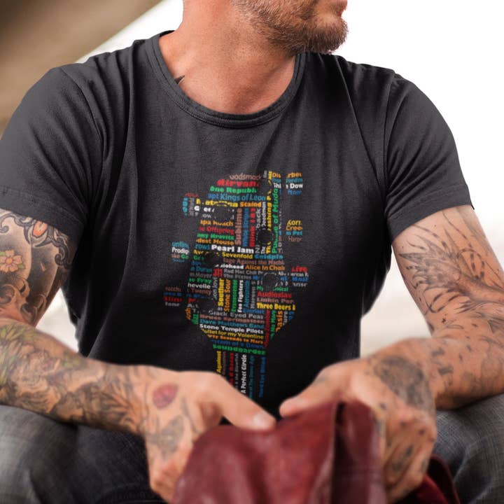 Gitarrhuvudband - 4,5 oz bomulls-T-shirt för wholesale av Taboo Apparel