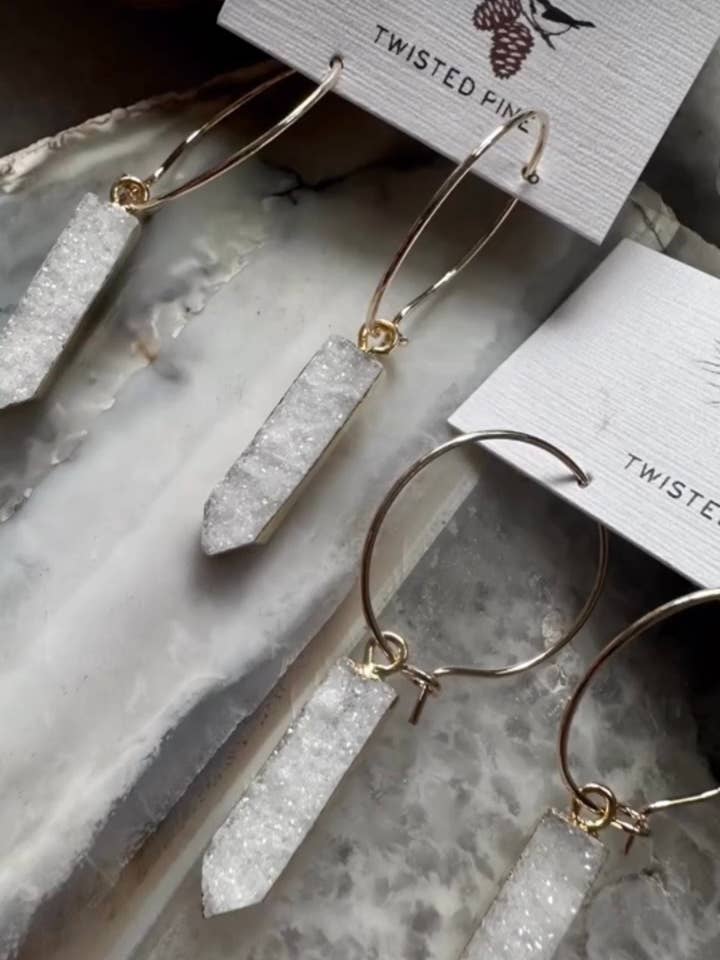 DAGGER HOOP EARRING for wholesale by Twisted Pine Jewelry