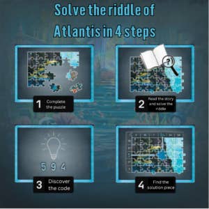 Thames & Kosmos UK LP – Jogo de tabuleiro por atacado – EXIT Puzzle: A Chave para Atlântida - Quebra-cabeça de Escape Room1