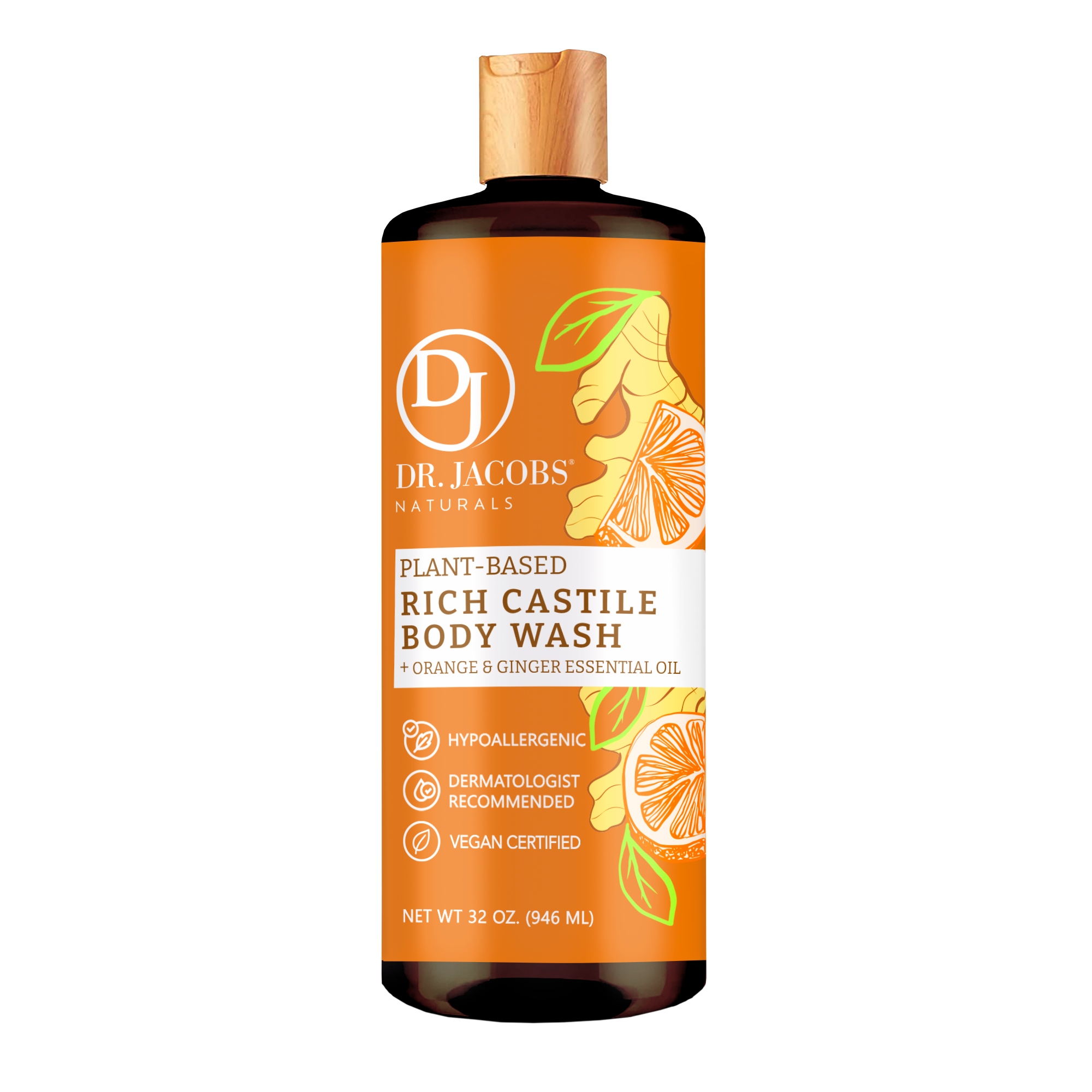 Dr Jacobs Naturals - Wholesale Body Wash/Shower Gel - Rich Castile Body Wash  - 32 oz7