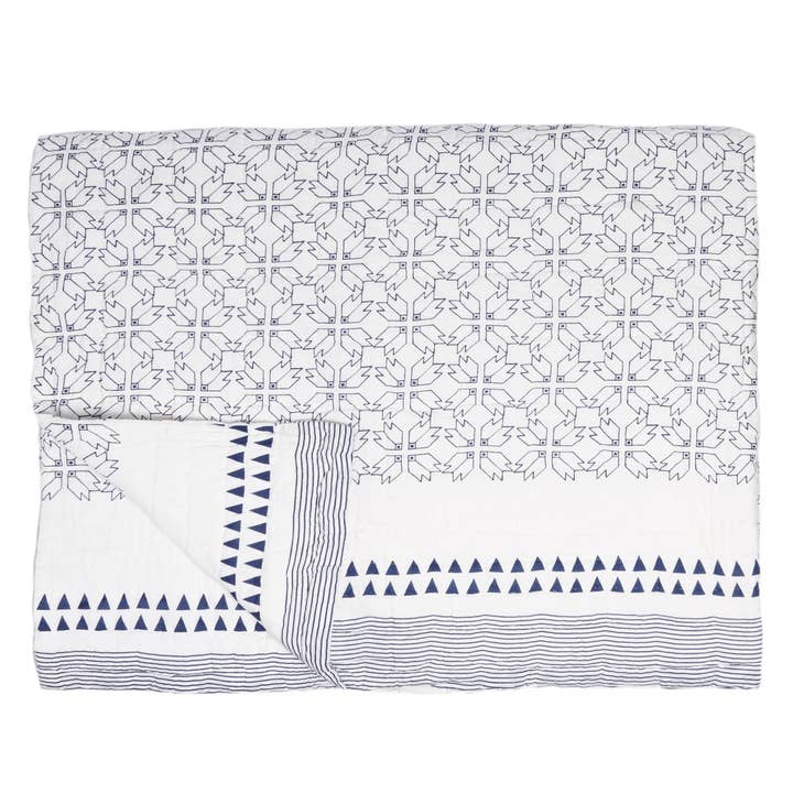 Soft Quilt for Fall - Queen -100% Cotton - Alexis for wholesale by ALLEM STUDIO