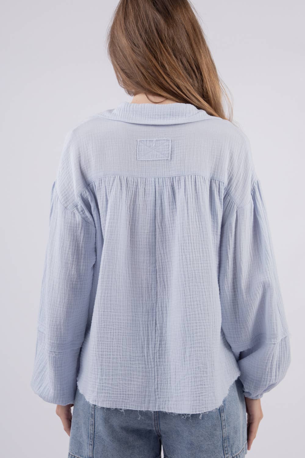 VERY J – Blusa - Mulher por atacado – NT11416 - Camisola de tecido de algodão de grandes dimensões16