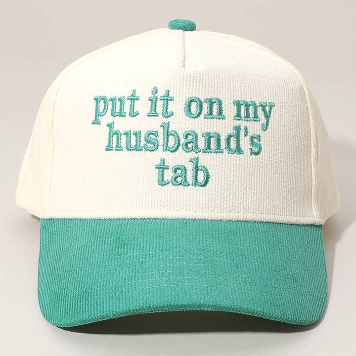 Sensibling Corp. - Wholesale Baseball Cap - Women's - PUT IT ON MY HUSBANDS TAB Embroidered Baseball Cap3