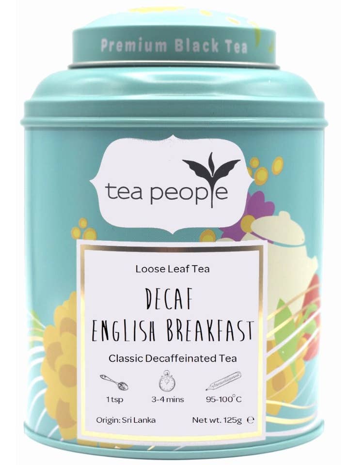 Decaf English Breakfast - 100g Tin Caddy for wholesale by Tea People