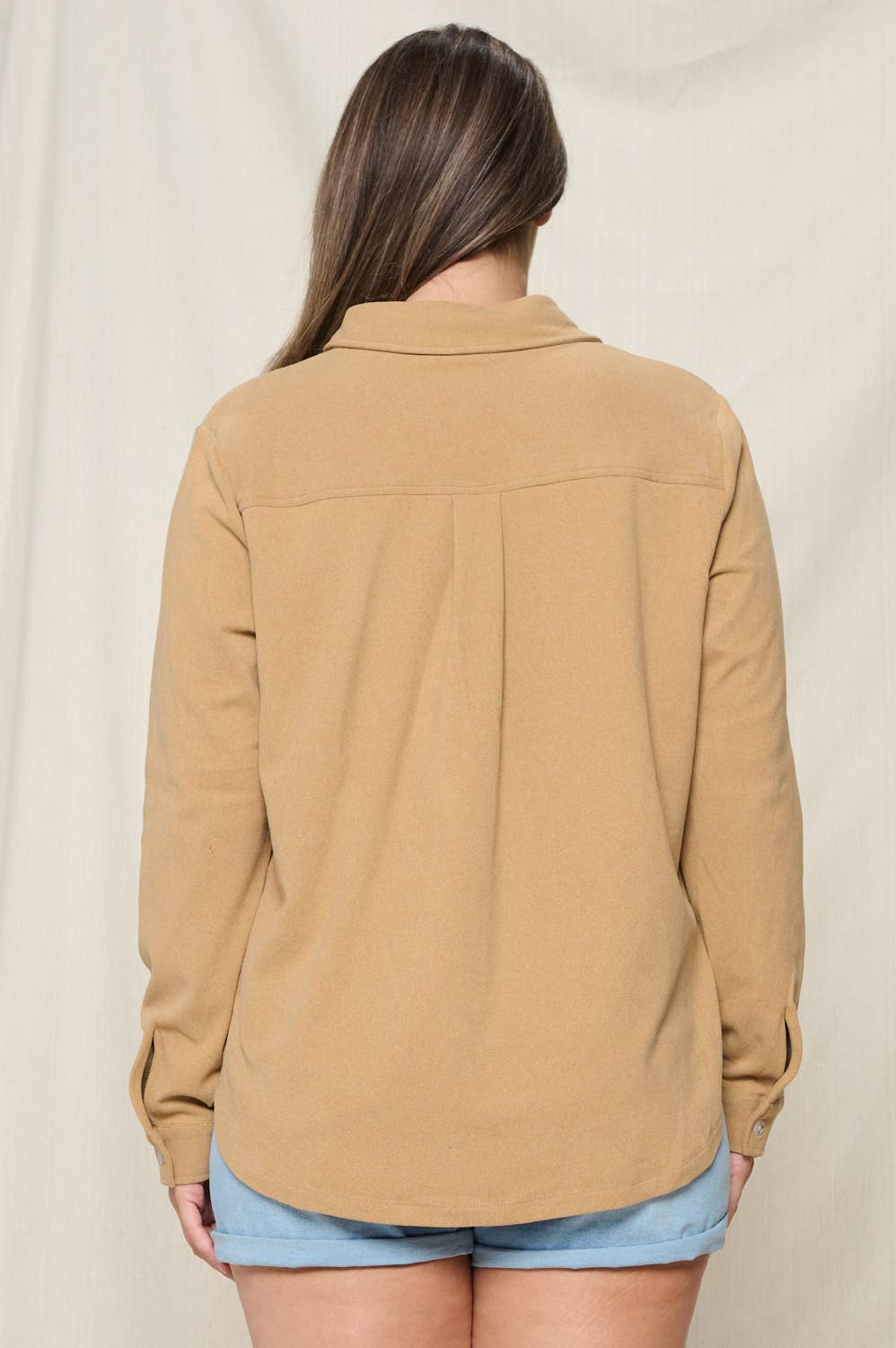 Doe and Rae - Vente Chemise à col boutonné – femme - CHEMISE BOUTONNÉE BROSSÉE - 10452JPL12