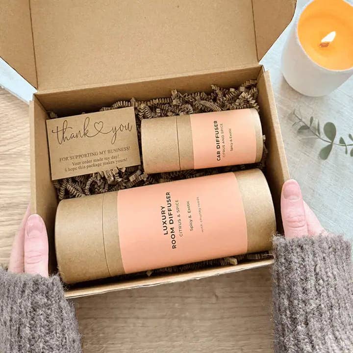 Car And Home Gift Set – Citrus & Spice for wholesale by Rosy Roo