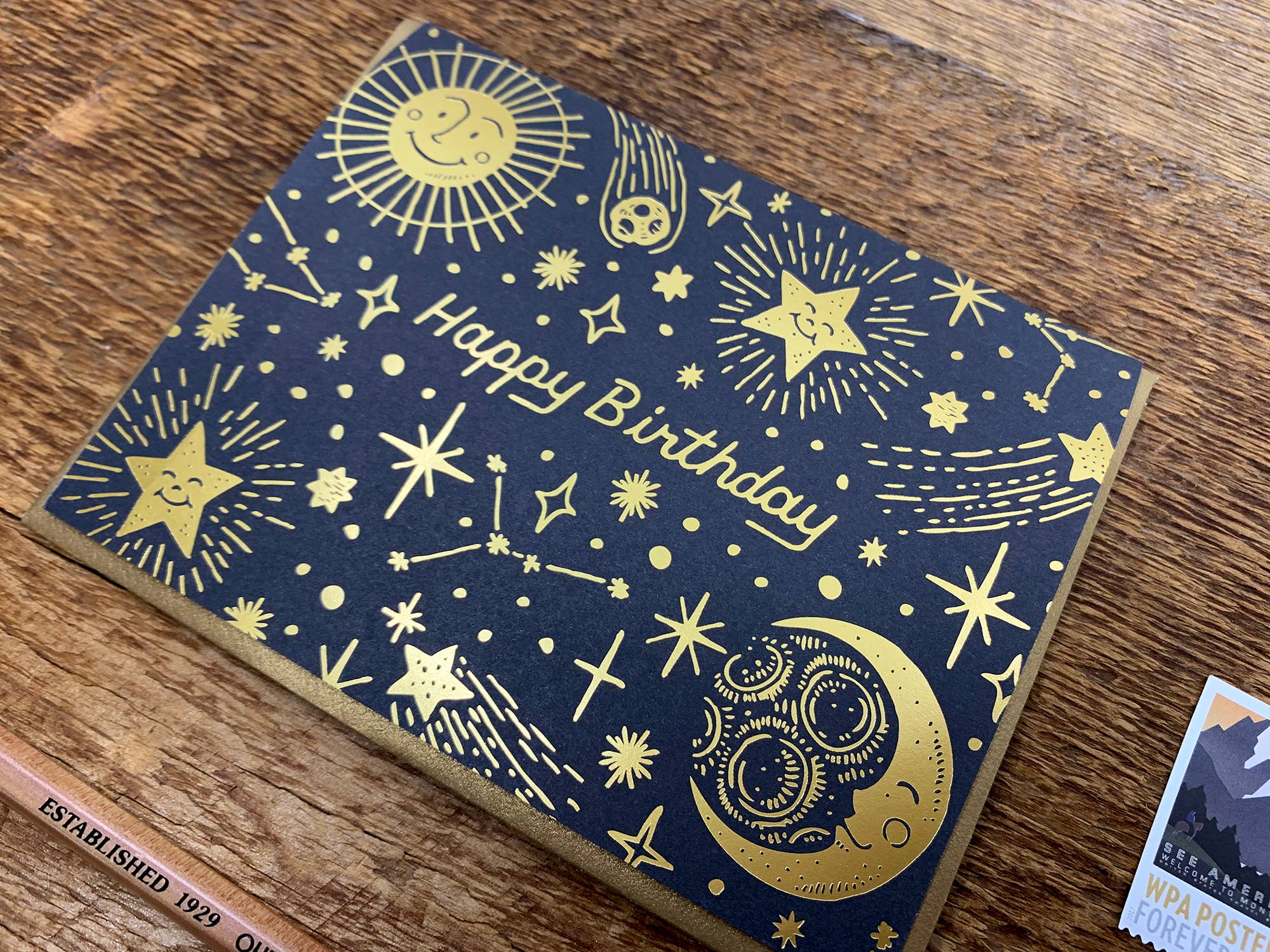 Noteworthy Paper & Press - Wholesale Birthday Card - Celestial Birthday Card3