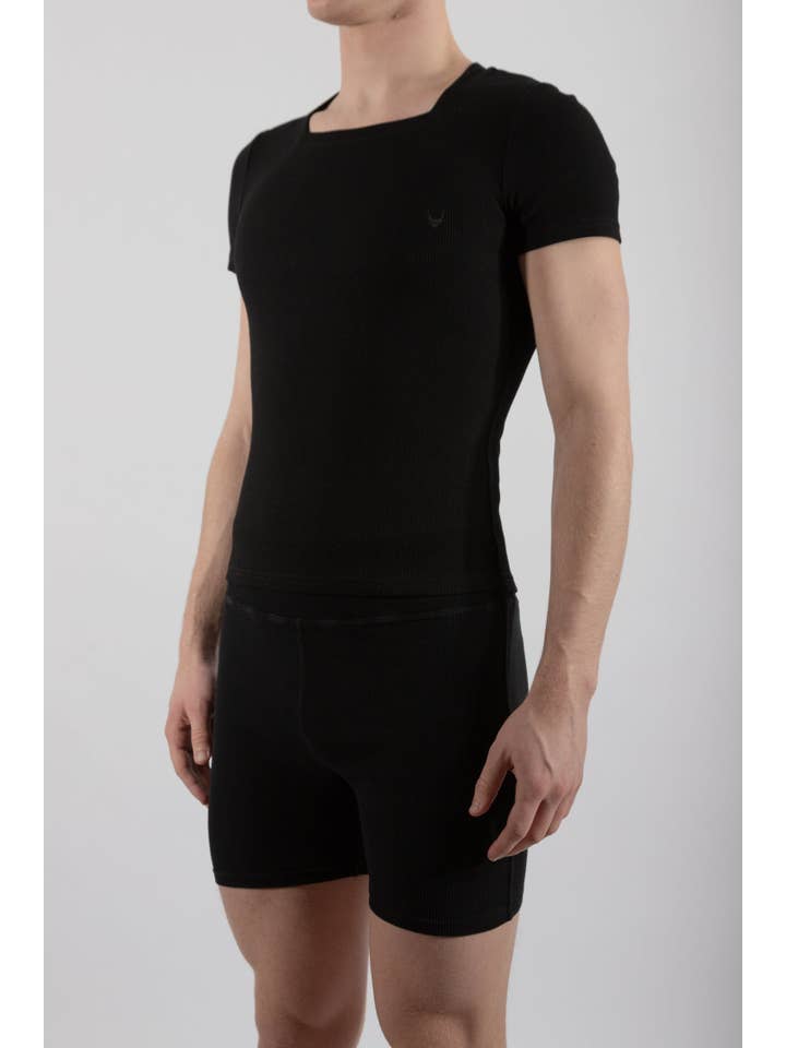 FANG - Wholesale Athletic Shorts - Men's - Essential Ribbed Biker Shorts