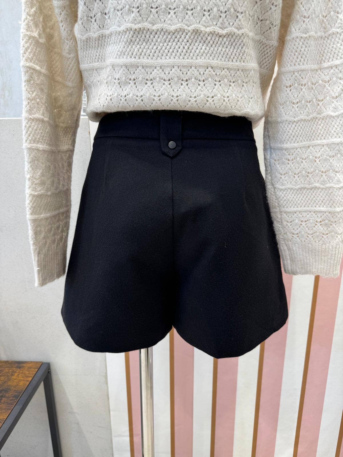 LOVIE & CO - Vendita all'ingrosso Pantaloncini - Donna - Short a vita alta con passanti - ASD96988-SEBASTIEN7