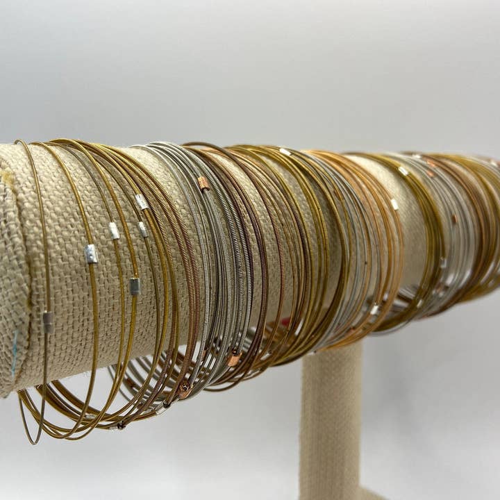 Acoustic Bangles for wholesale by Middle Sister Designs