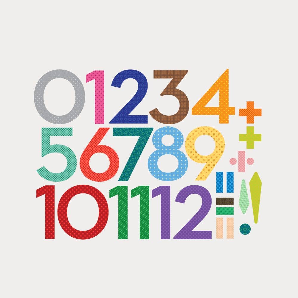 Simple Shapes - Wholesale Wall Decal/Stickers - Numbers Wall Sticker3