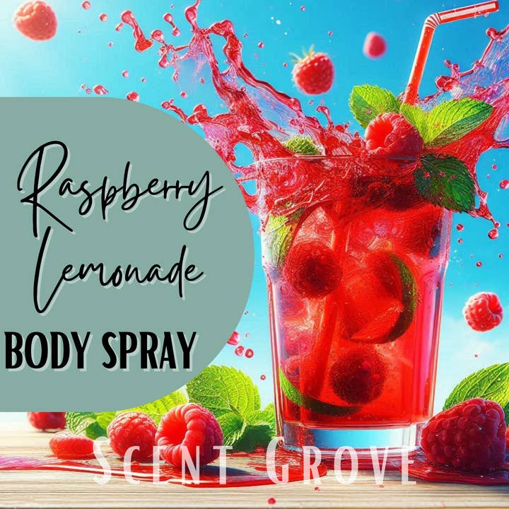 Raspberry Lemonade scented body mist spray 100ml for wholesale by Scent Grove