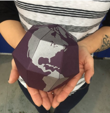 Türkis Letterpress Globe Set zum Selbermachen für den Großhandel auf Faire1