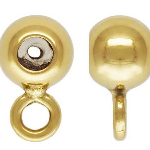 Conta de 3 mm preenchida com ouro 14k com anel fechado por atacado de GoldFi