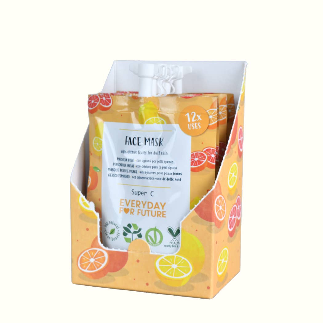 Everyday For Future - Vendita all'ingrosso Maschera viso - Maschera Viso Illuminante con Estratto di Arancia e Lime3