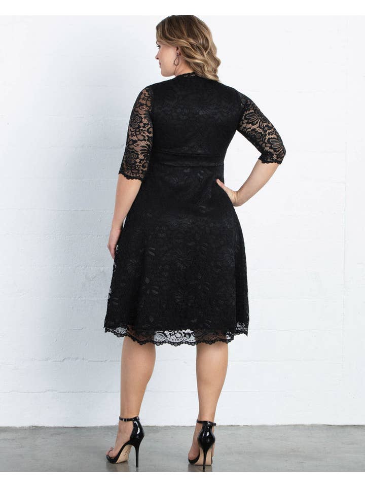 Kiyonna - Vente Robe – femme - Robe cocktail Mademoiselle en dentelle - Taille plus18