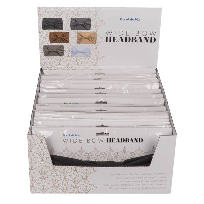 Out of the blue KG - Wholesale Fashion Headband - Women's - Textile Hairband, Bow, approx. 14 x 24 cm,1