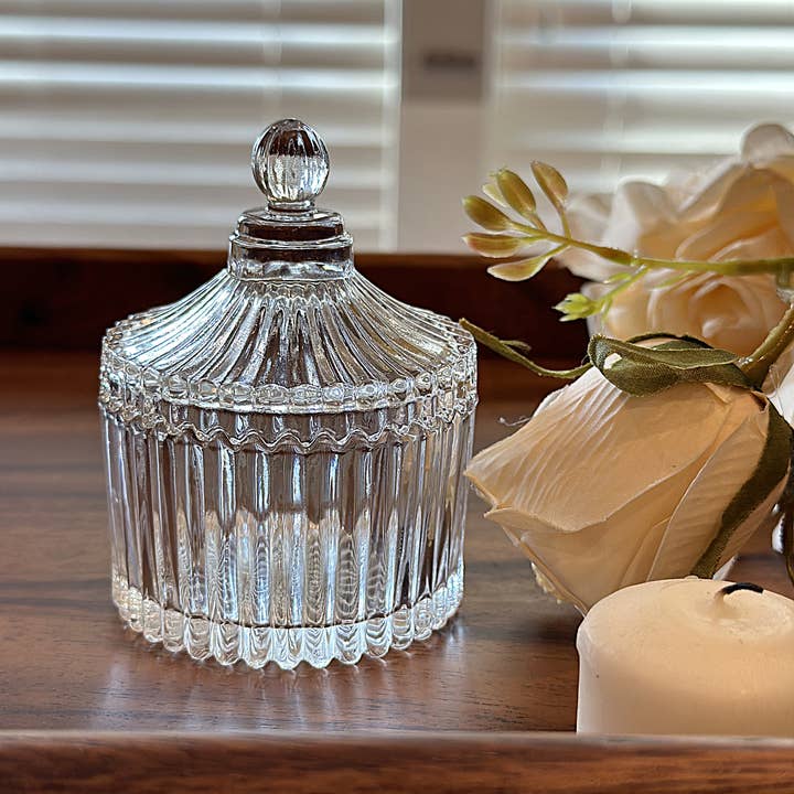 Vagabond Vintage - Wholesale Jar - Crystal Glass Storage Jar