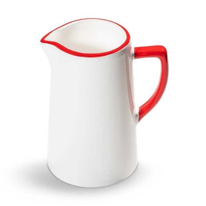 jarro de água com borda vermelha rubi (0,7L) por atacado de Gmundner Keramik Handels GmbH