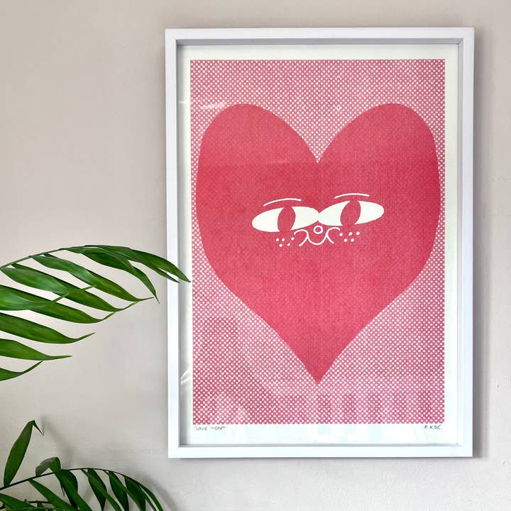Rebecca Buchanan – wholesale Art print – A3 Riso Print - Love Heart 0