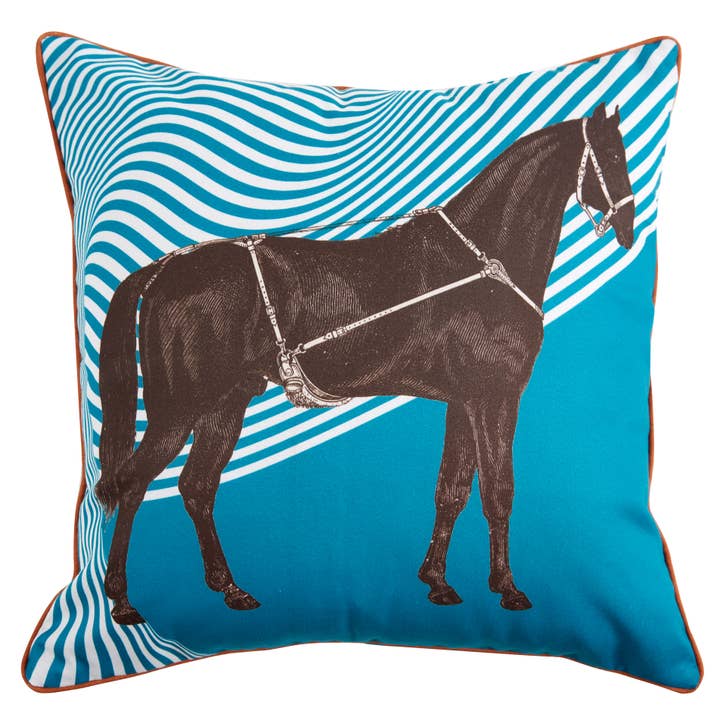 THOMASPAUL - Wholesale Throw/Decorative Pillow - CHEVAL OPTIQUE OUTDOOR PILLOW 18"X18"