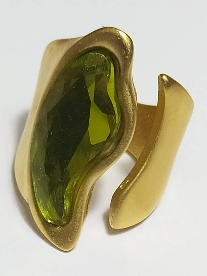 Akuarosky gold ring for wholesale by Joyas Carolina Olivares